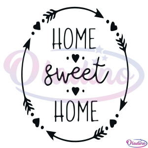 Home Sweet Home SVG Digital File, Ethnic Home Sign Svg