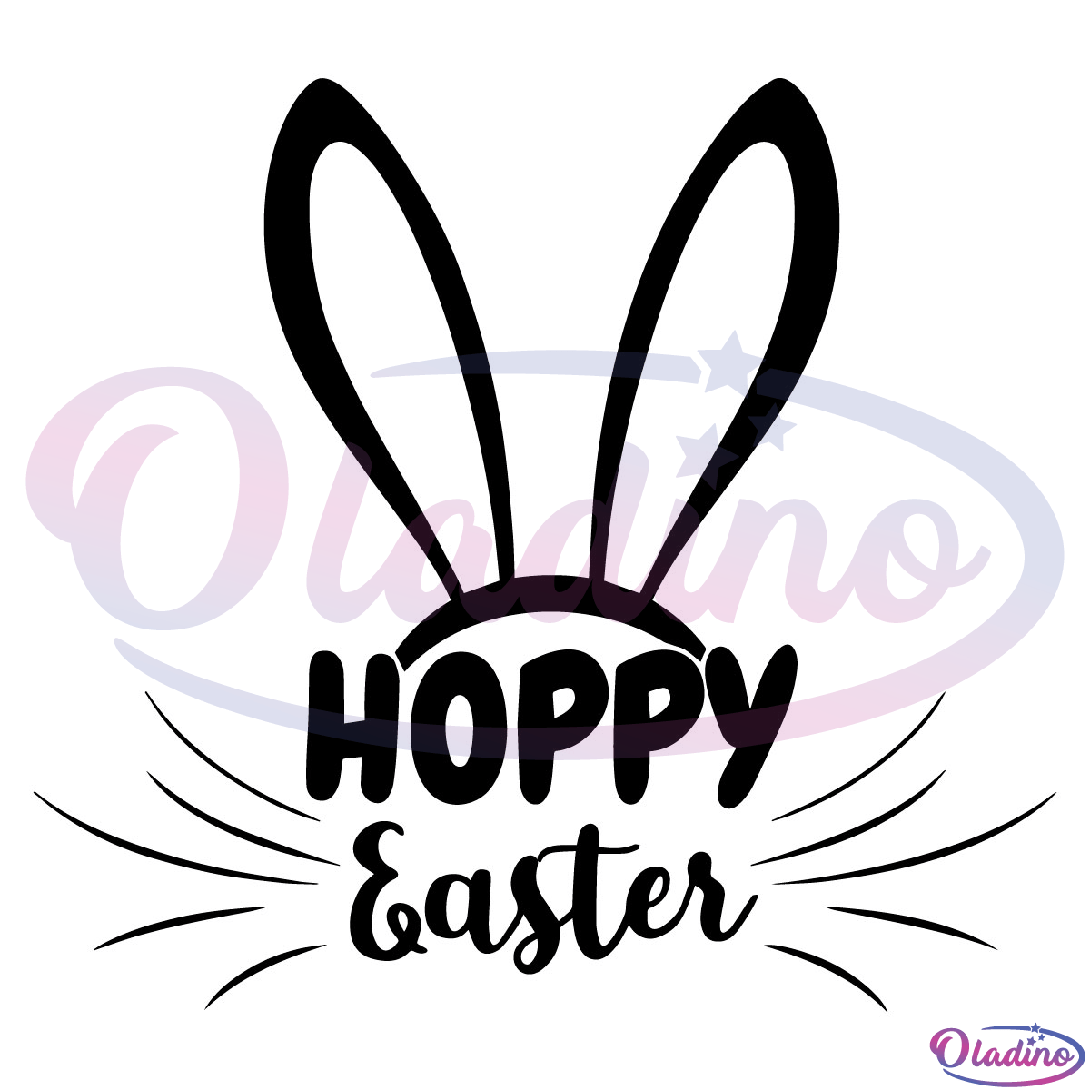 Hoppy Easter SVG Digital File, Bunny Svg, Easter Bunny Svg