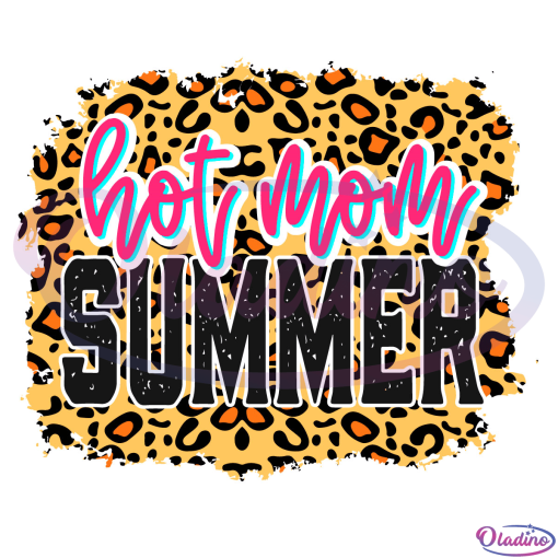 Hot Mom Summer SVG Digital File, Summer Svg, Waterslide Svg