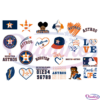 Houston Astros Designs Bundle SVG Digital File, MLB Svg, Astros Svg