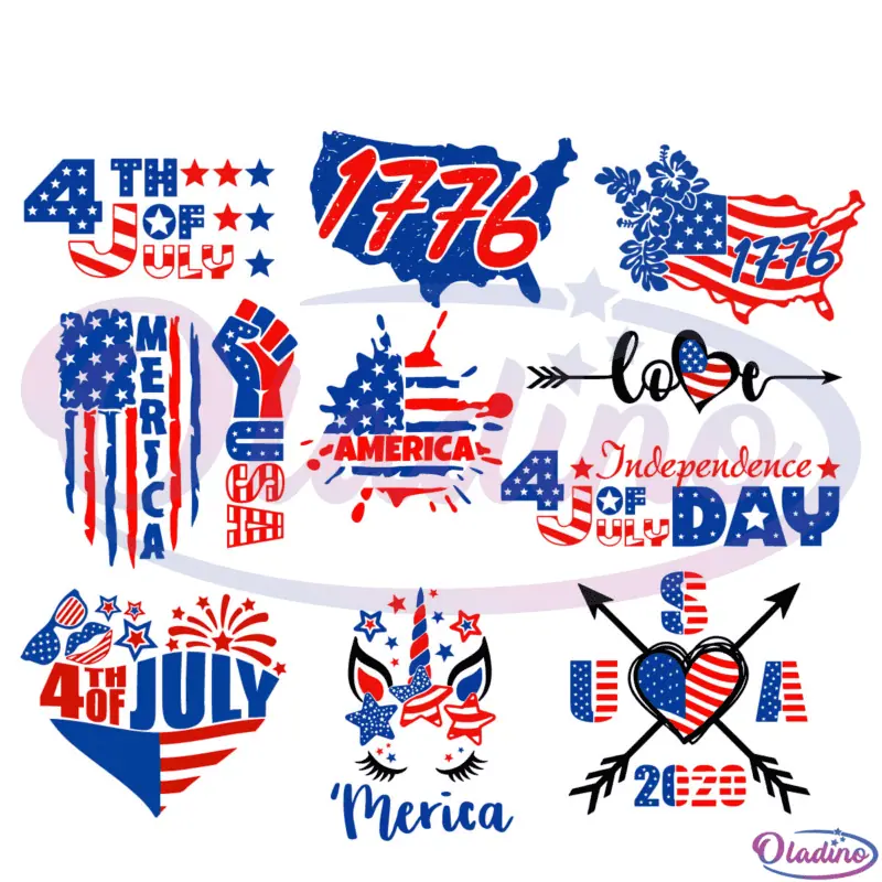 Independence Day America Bundle SVG Digital File