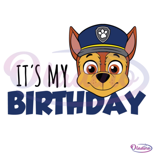 Its My Birthday Chase SVG Digital File