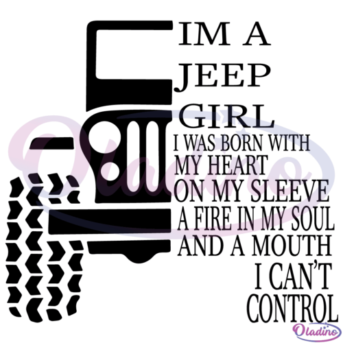 Jeep Girl SVG Digital File