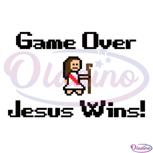 Jesus Wins SVG Digital File