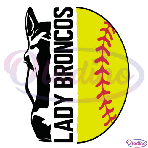 Lady Broncos SVG Digital File