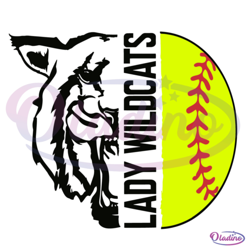 Lady Wildcats Softball SVG Digital File