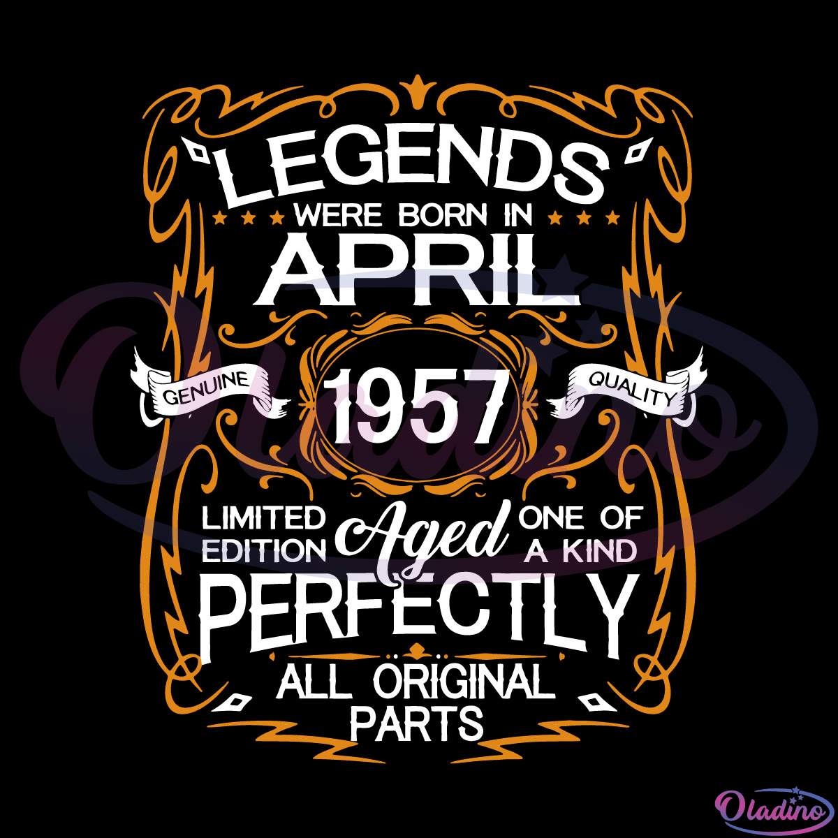 Legends Were Born In April 1957 SVG Digital File, April 1957 Svg