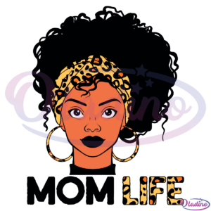 Leopard Black Mom SVG Digital File