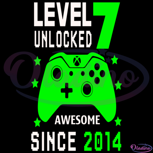 Level 7 Unlocked SVG Digital File