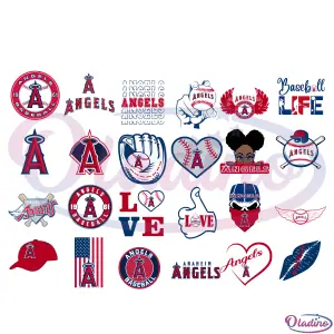 Los Angeles Angels Bundle SVG Digital File