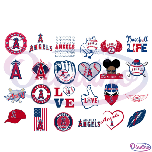 Los Angeles Angels Bundle SVG Digital File