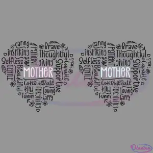 Love Mother Heart SVG Digital File