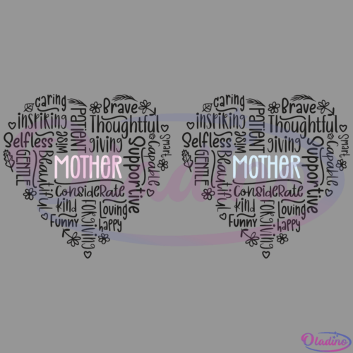 Love Mother Heart SVG Digital File