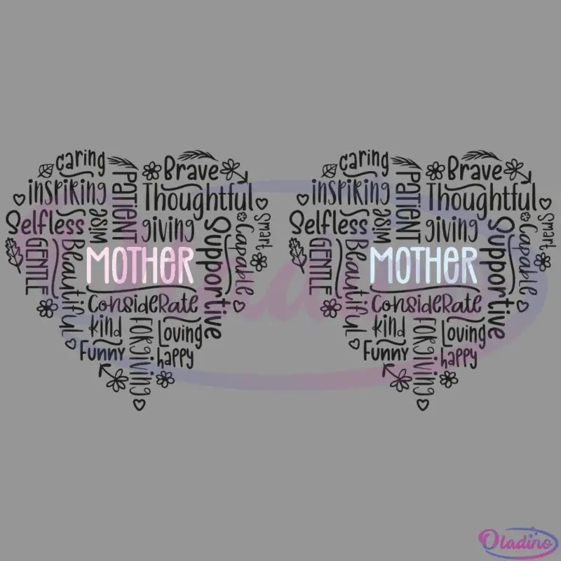 Love Mother Heart SVG Digital File