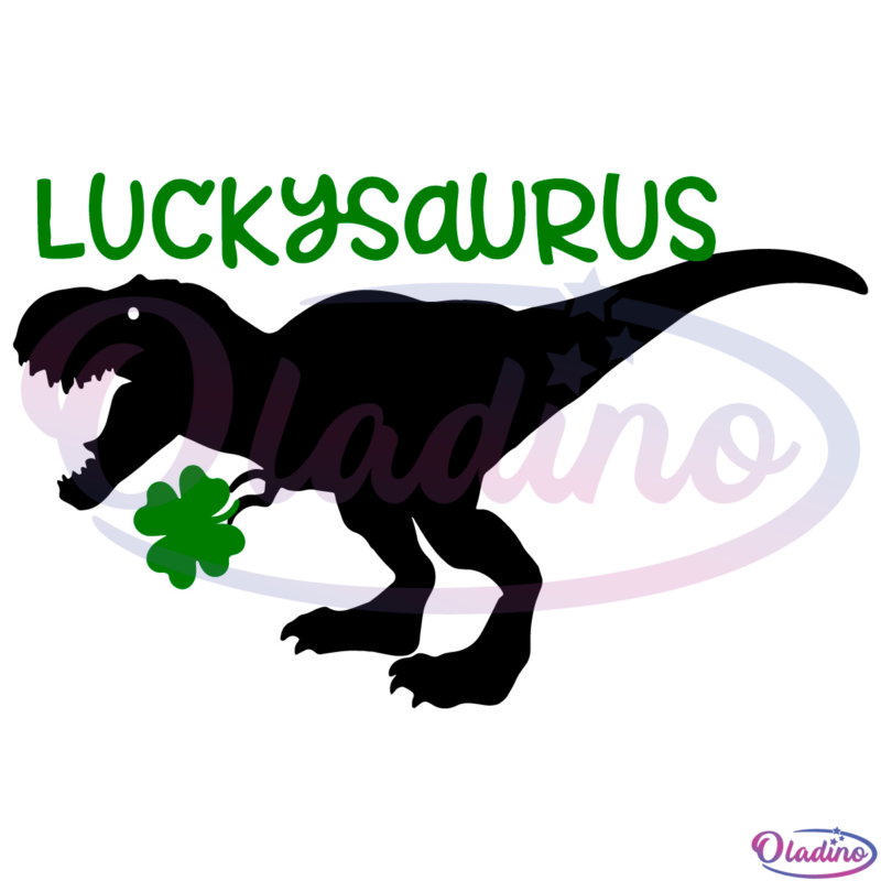 Luckysaurus SVG Digital File, Jurasskicked SVG, Lucky SVG
