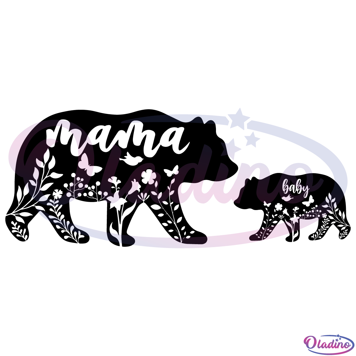 Mama And Baby Bear SVG Digital File, Mommy Svg, Mom To Be svg