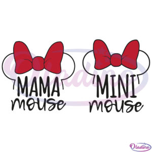 Mama Mouse SVG Digital File