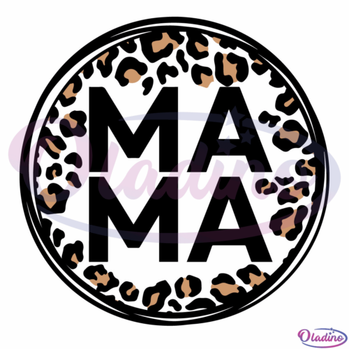 Leopard mama Logo Svg Digital