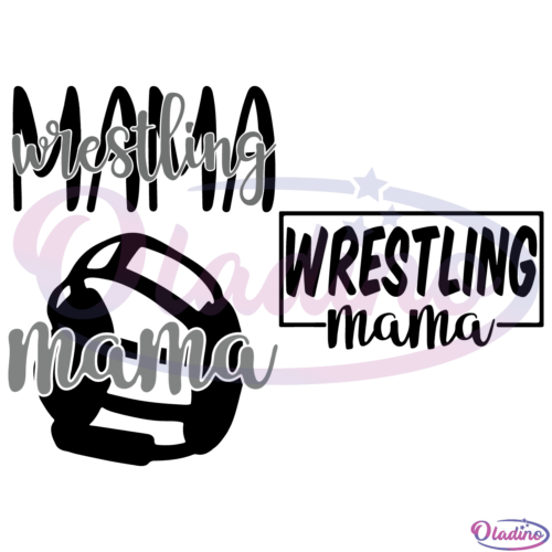 Mama Wrestling SVG Digital File