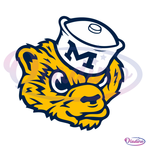 Michigan Wolverine Mascot SVG Digital File, NCAA Svg