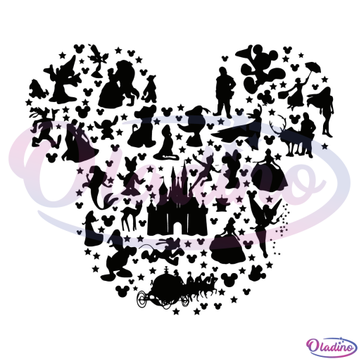Mickey Mouse Head SVG Digital File, Disney Svg