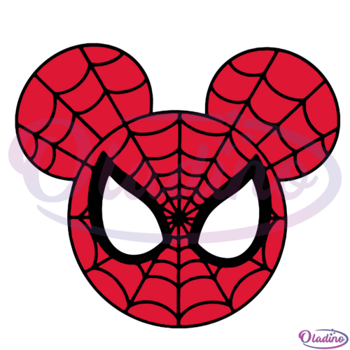 Mickey Mouse Spiderman SVG Digital File