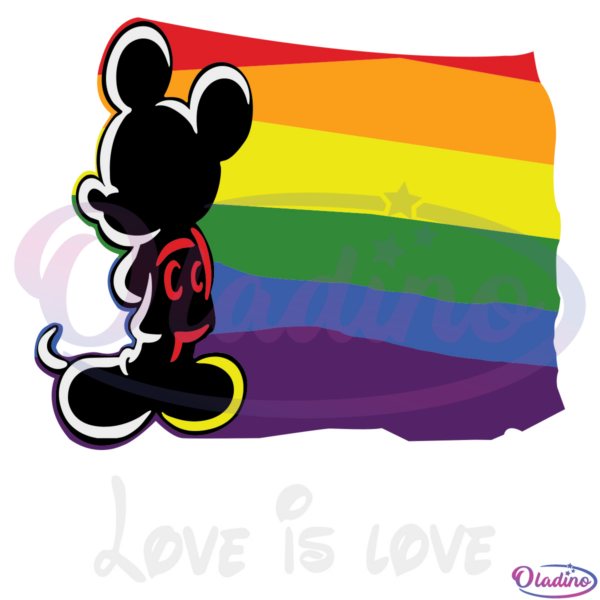 Micky Love Is Love SVG Digital File, Love Is Love Svg, Mickey Svg