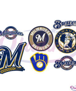 Milwaukee Brewers MLB Design Bundle SVG Digital File, MLB Svg