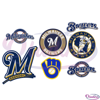 Milwaukee Brewers MLB Design Bundle SVG Digital File, MLB Svg