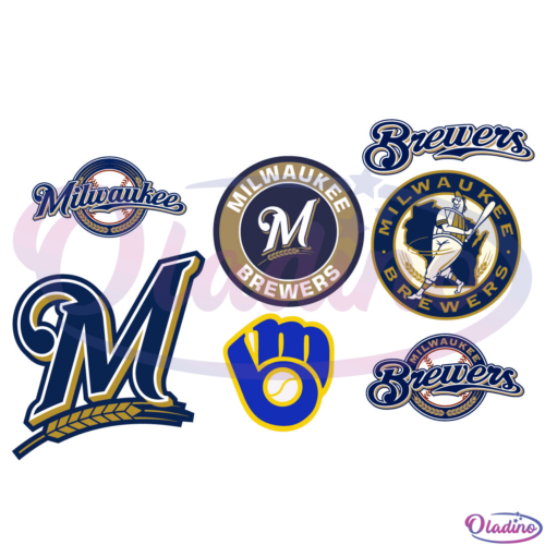 Milwaukee Brewers MLB Design Bundle SVG Digital File