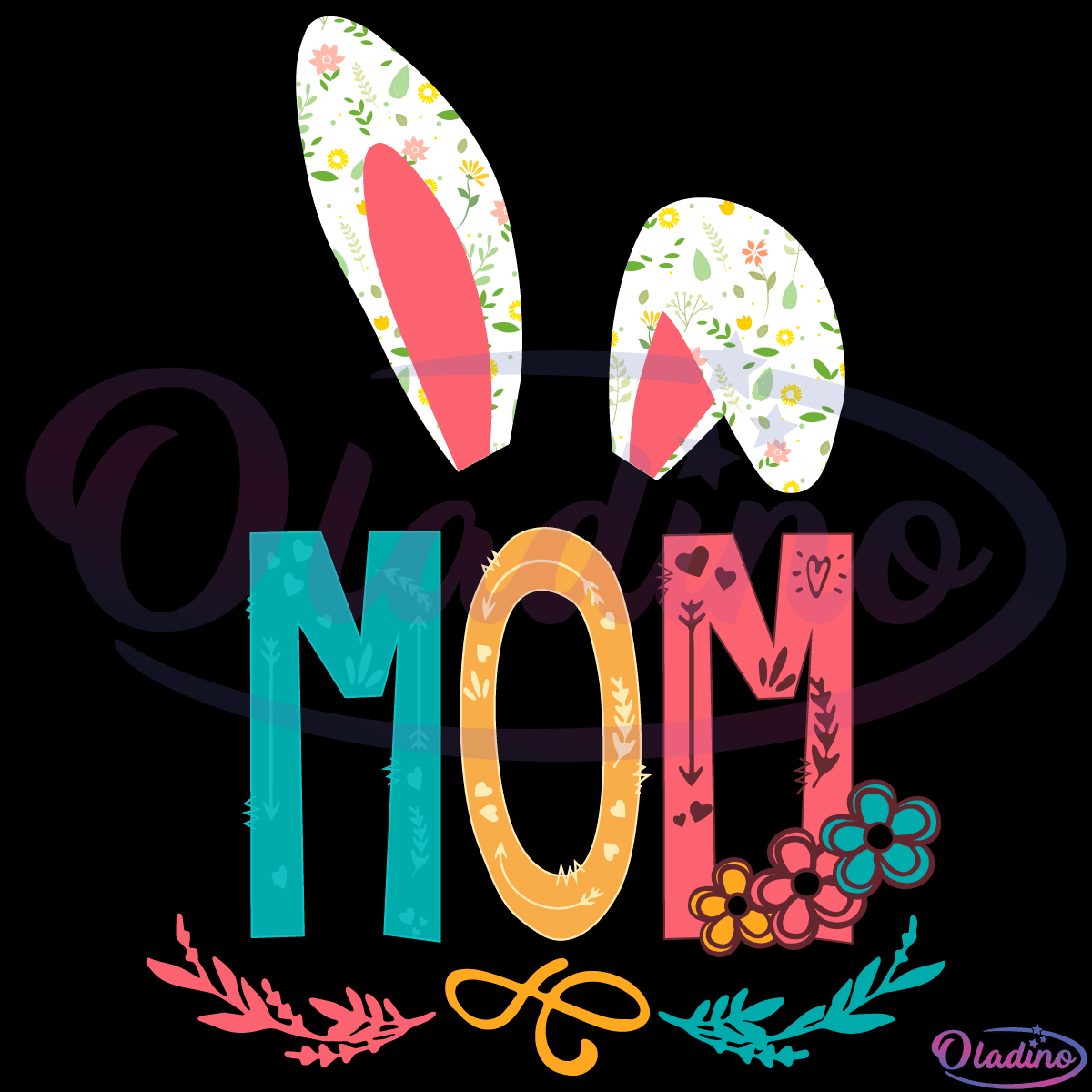 Mom Bunny Easter SVG Digital File