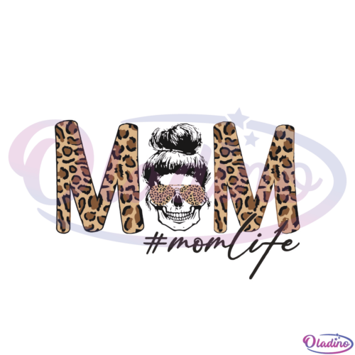 Mom Life Leopard Plaid SVG Digital File