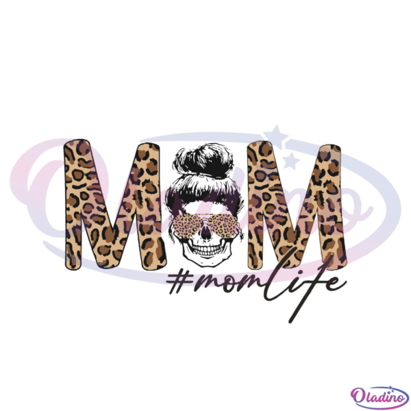 Mom Life Leopard Plaid SVG Digital File, Mothers Day SVG