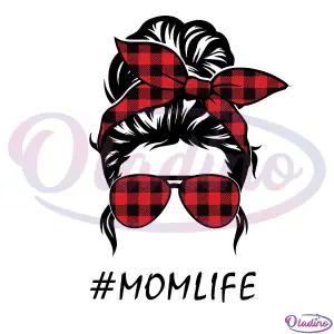 Mom Life Messy Bun SVG Digital File