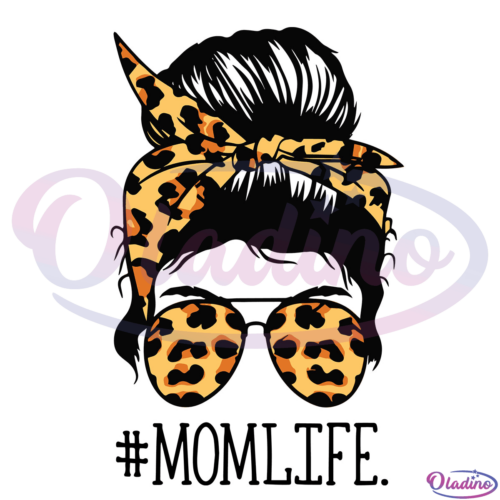 Mom Life Messy Bun SVG Digital File