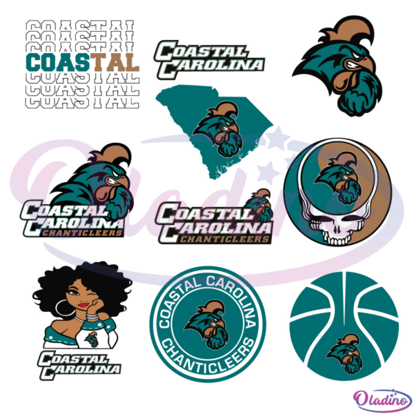 NCAA Coastal Carolina Chanticleers Bundle SVG Digital File, NCAA Svg
