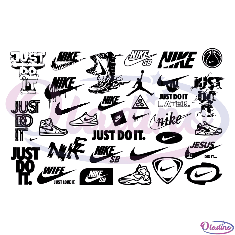 Nike Logo SVG Digital File Bundle, Nike Svg, Nike Logo Svg