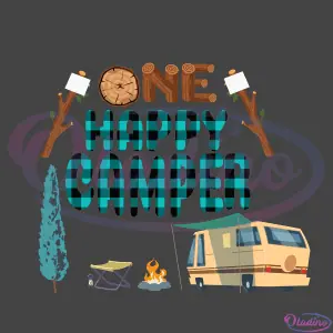 One Happy Camper 1St Birthday First Bday SVG Digital File