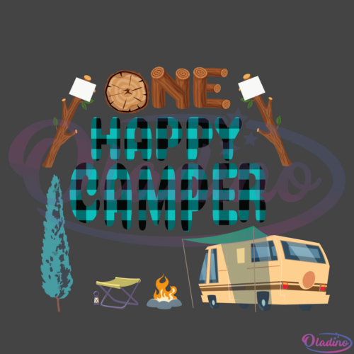 One Happy Camper 1St Birthday First Bday SVG Digital File