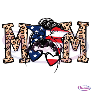 Patriotic Mom SVG Digital File