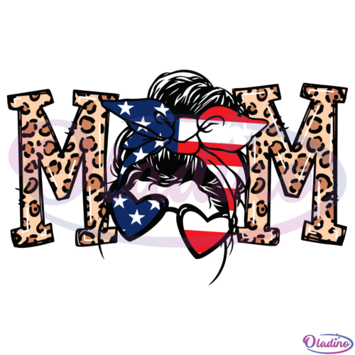 Patriotic Mom SVG Digital File