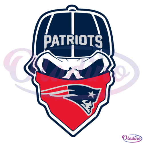 Patriots Skull Logo SVG Digital File