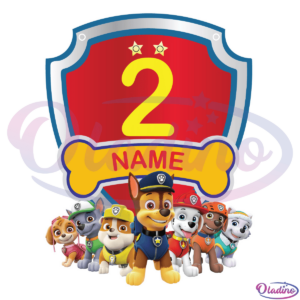 Paw Patrol 2nd Birthday Boy Clipart