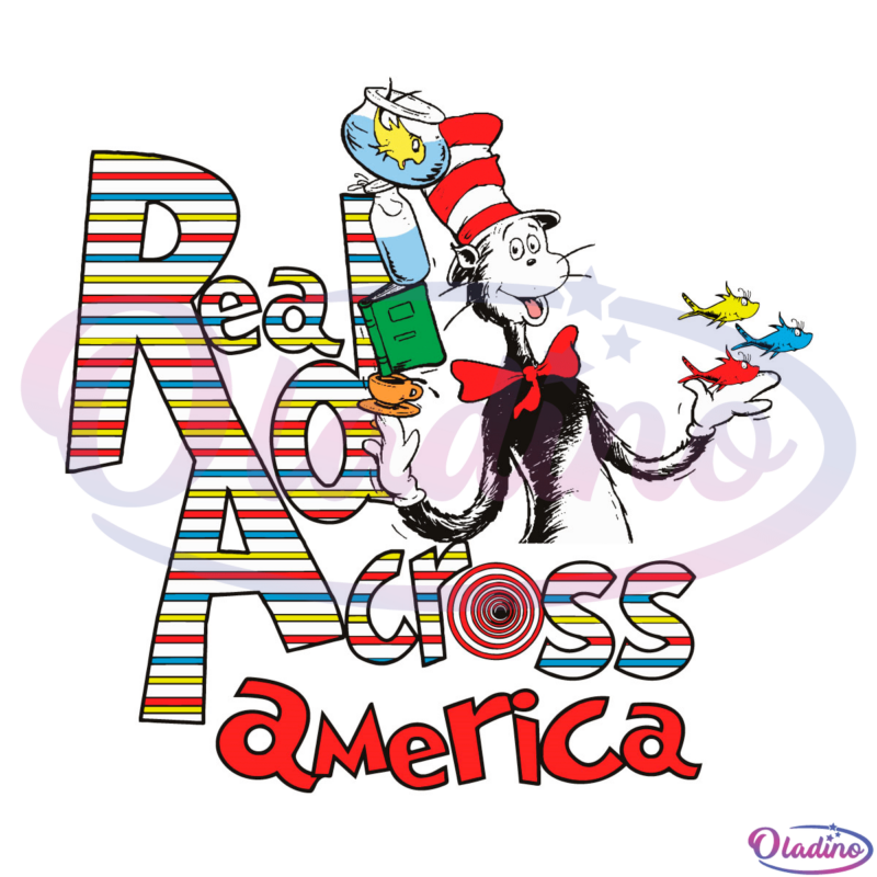 Read Across America SVG Digital File, The Cat In The Hat Svg, Dr. Seuss Svg