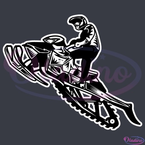 Snowmobile Jump SVG Digital File