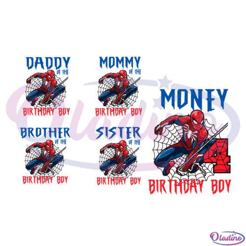 Spiderman Birthday SVG Digital File