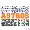 Stacked Houston Astros SVG Digital File, MLB Svg