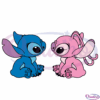 Stitch And Angel Love SVG Digital File