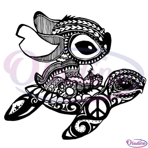 Stitch And Turtle SVG Digital File