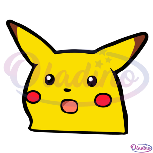 Surprised Pikachu SVG Digital File